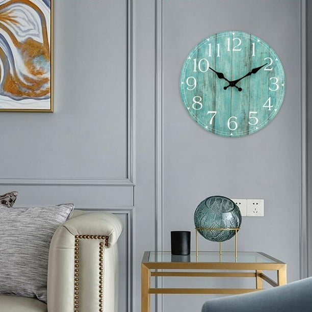 Reloj de pared Relojes de pared grandes para sala de estar, muebles  modernos silenciosos que funcionan con pilas, reloj de pared para cocina,  dormitorio, reloj de pared de cristal que no hace