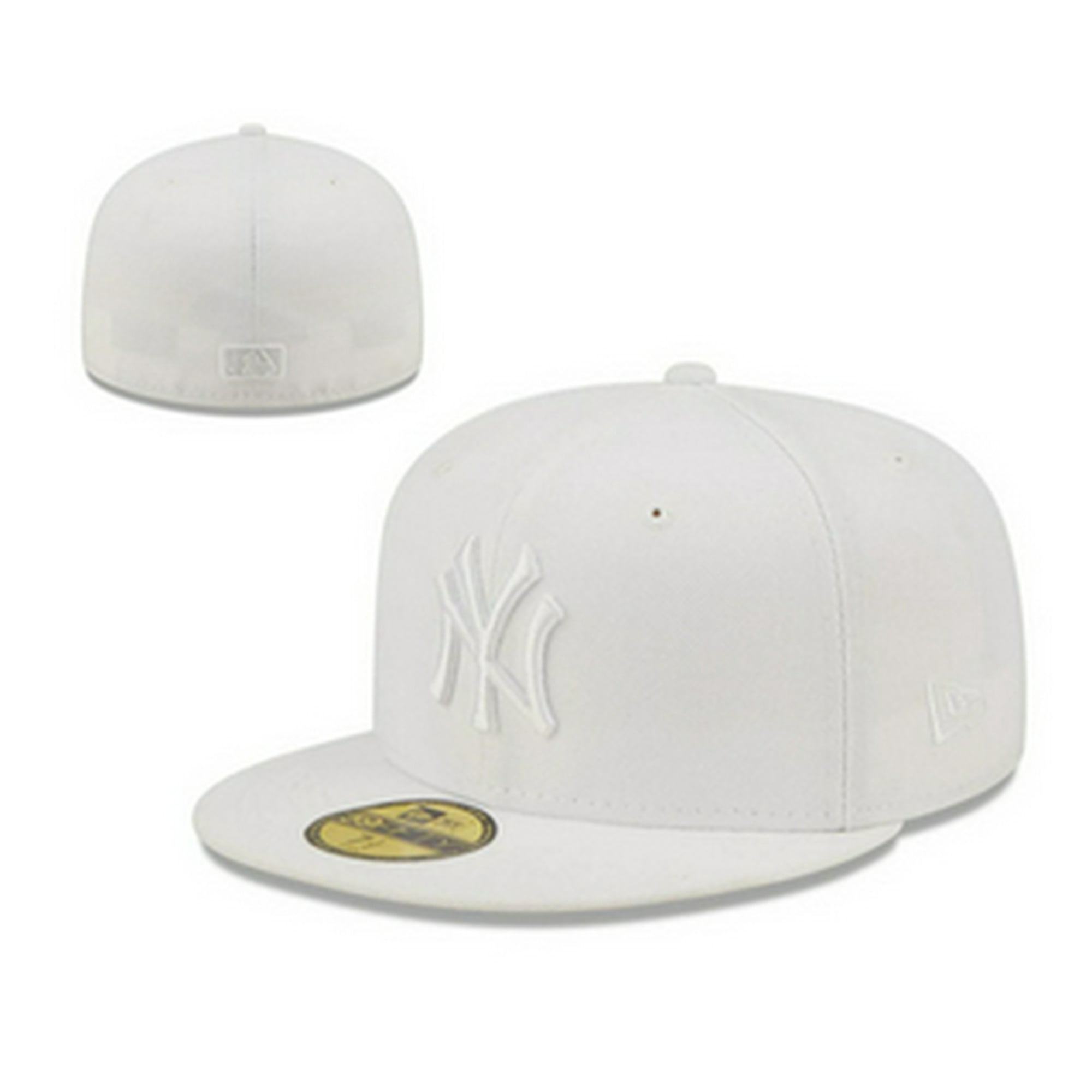 New Era New Era Yankees gorra de béisbol totalmente sellada no ajustable  gorra de ala plana circunferencia de cabeza grande hombres mujeres estilo  de moda desgaste inverso Hip-Ho