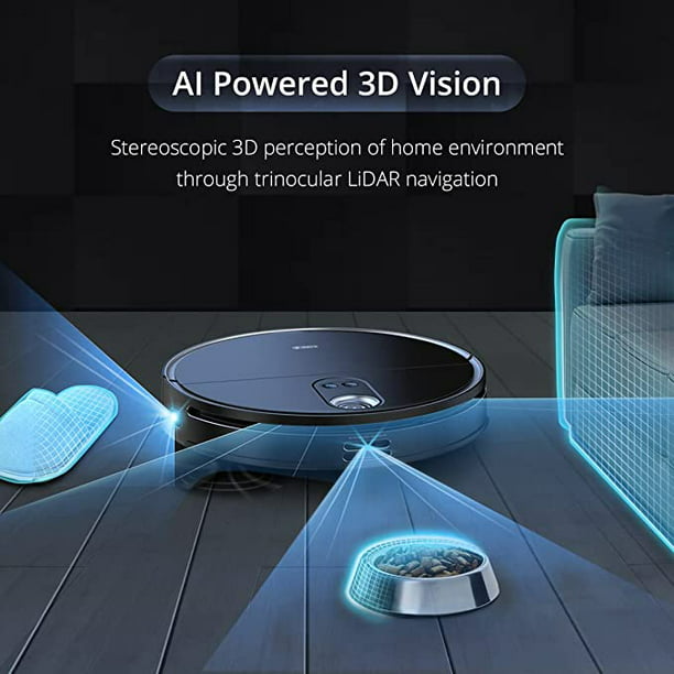 Robot Aspiradora Inteligente 360 Smart Life S10 Color Negro Barre Trapea Y  Autocarga Alexa Y Google
