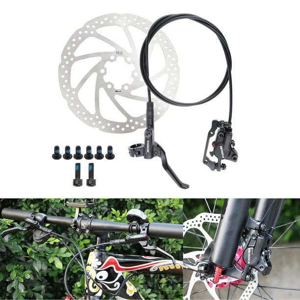 Juego de frenos de disco hidráulicos para bicicleta de montaña, kit de  freno de disco delantero y trasero para bicicleta MTB XC Trail, e-Bike, Fat