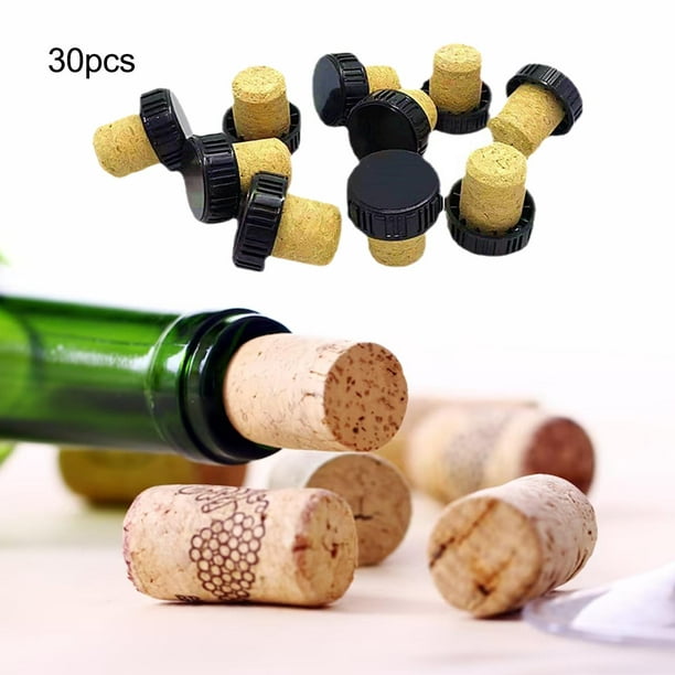 Tapones de corcho para botellas de vino en forma de T, reutilizables, de  madera, 5/2 piezas - AliExpress