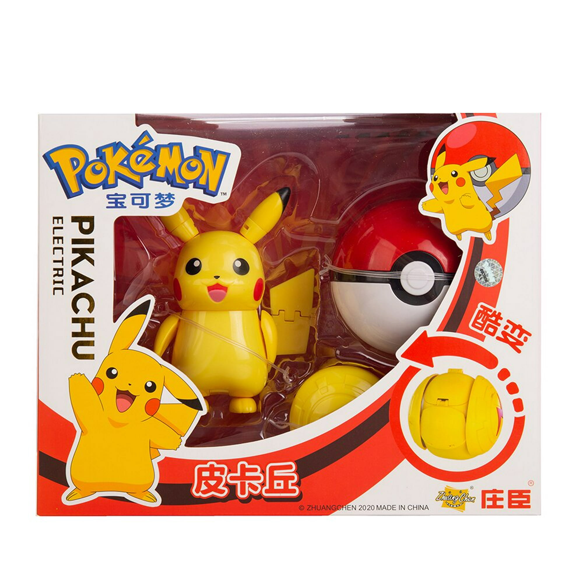 Pokemon brinquedos pokeball deformação anime figura de ação modelo