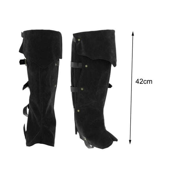 Fundas para botas de disfraz, accesorios impermeables para disfraz de ,  parte superior de bota de PU Yuyangstore Cubrebotas Pirata