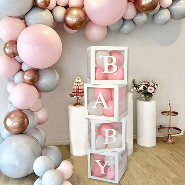 Globos de letras plateadas y doradas, letras de globo personalizadas para  cumpleaños/baby shower, globos personalizados de