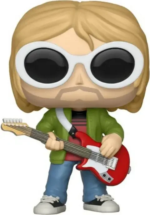 Funko Rocks : Kurt Cobain 64 65 66 Figura De Ação Pop | Shopee Brasil