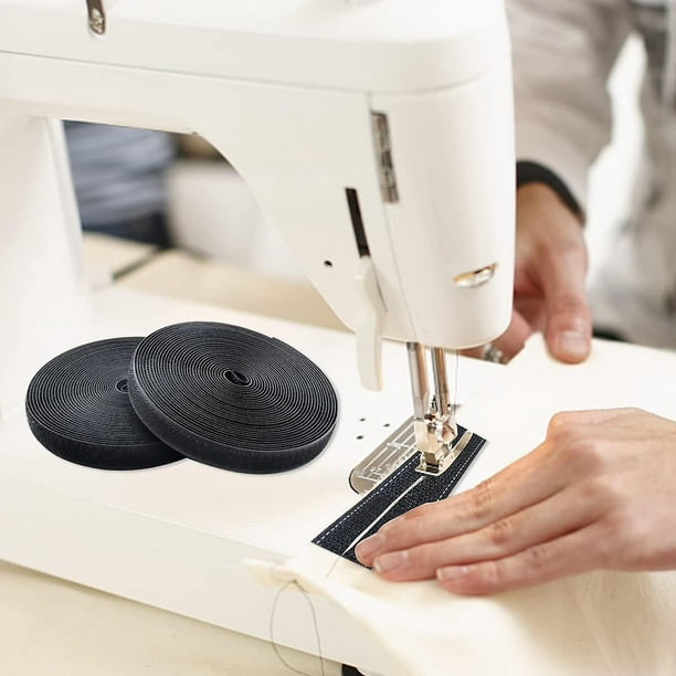  DTKJ Cinta de cinta de velcro para coser, cinta de sujeción de  tela de nailon no adhesiva para coser cojines de fijación, 5 yardas/par :  Arte y Manualidades
