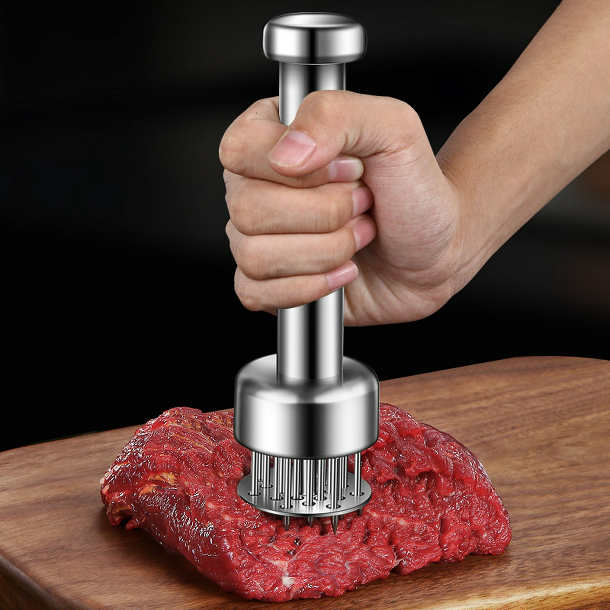 Ablandador de carne herramienta de martillo clavos de doble cara mazo de  carne martillo de carne para bistec pollo pescado carne
