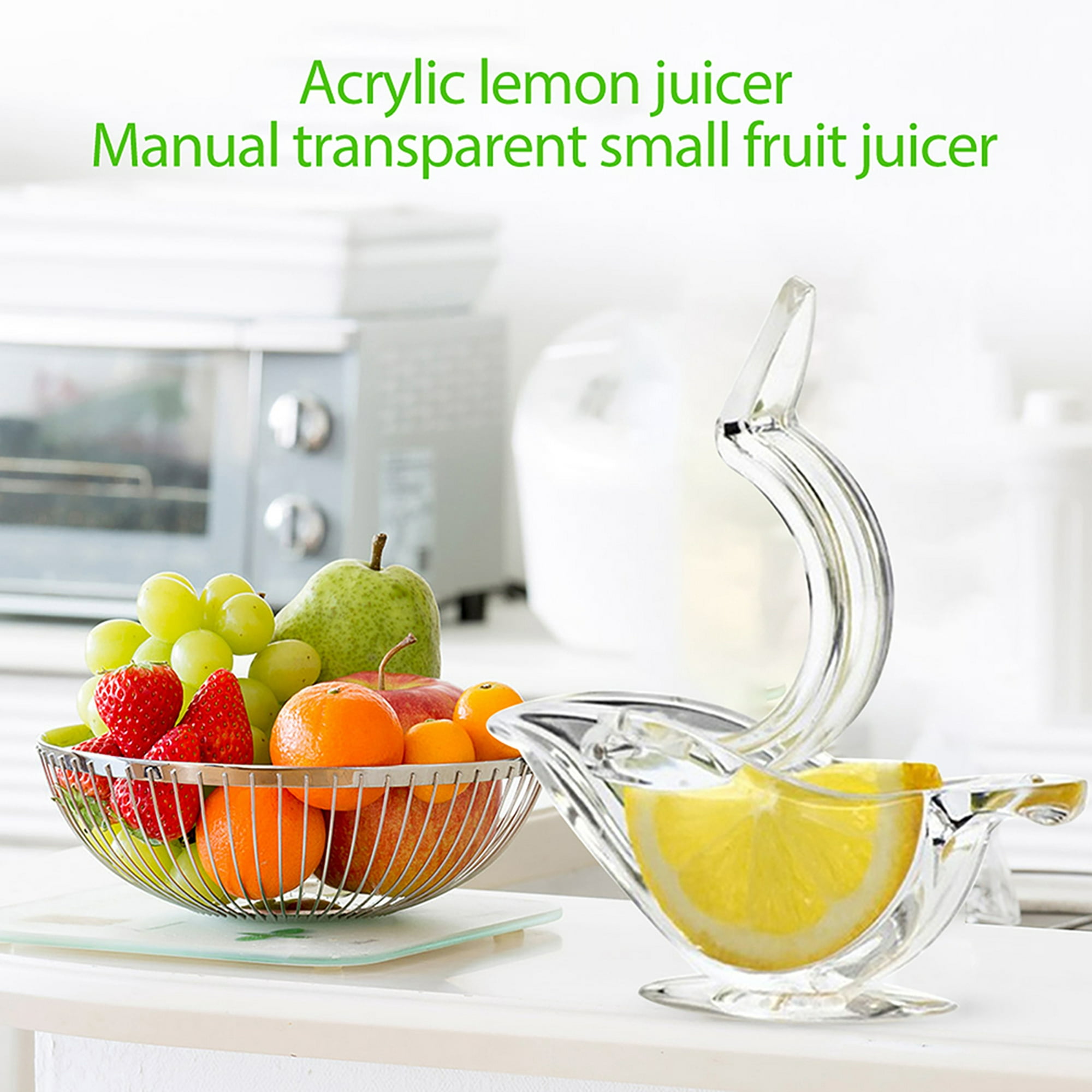 Exprimidor manual de limón, exprimidor de limón manual acrílico, elegante  limón en forma de pájaro y cítricos de naranja exprimidor manual apto para