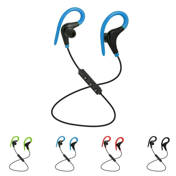 Auriculares deportivos Bluetooth 4.1 para correr Auriculares inalámbricos  Auriculares estéreo Auriculares con gancho para la oreja, Negro Monstrate  DZ4190-04B