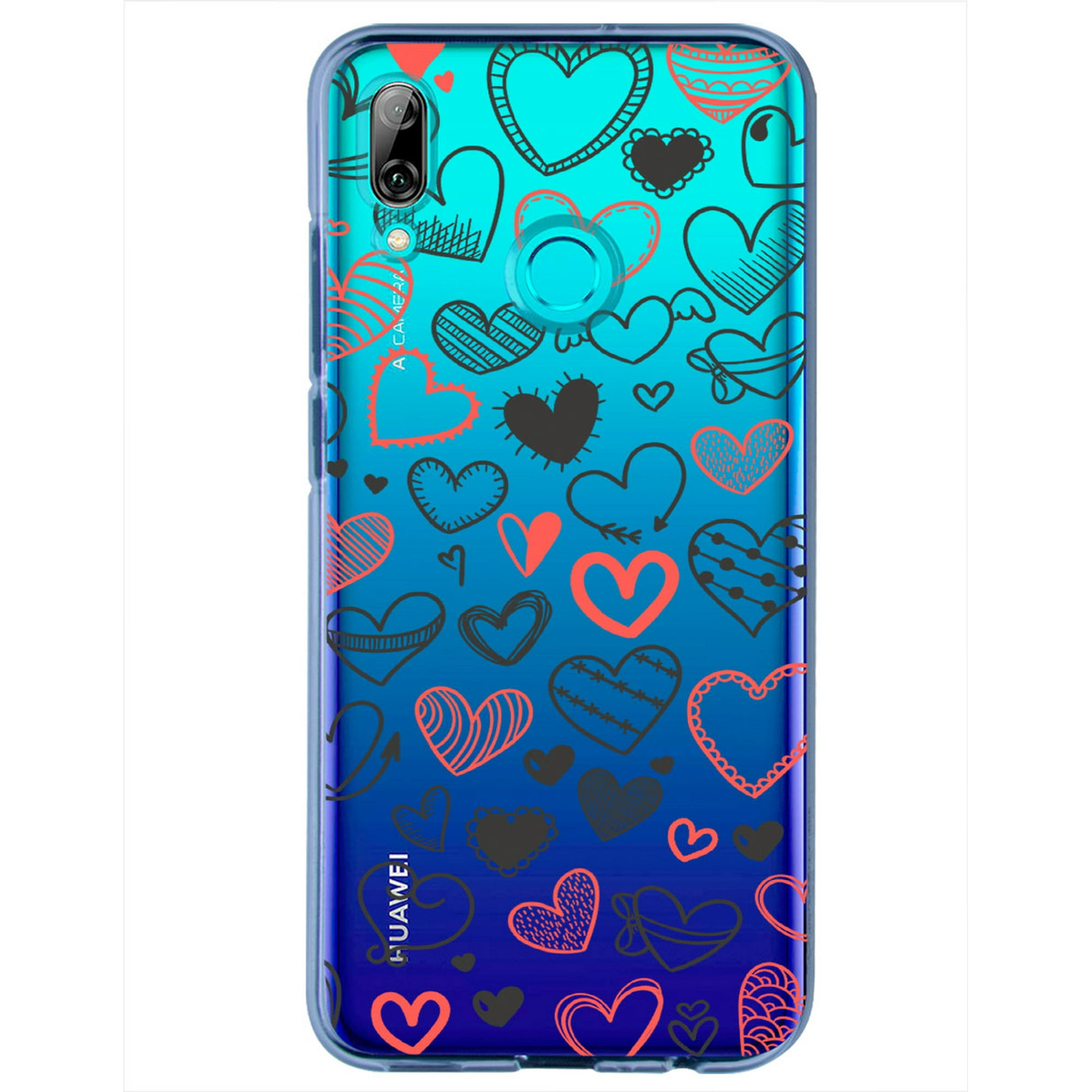 Funda para huawei p smart 2019 con diseño corazones lienas instacase love collection