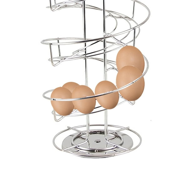 Rack de Cocina Espiral Organizador de Huevos Capsulas de Cafe