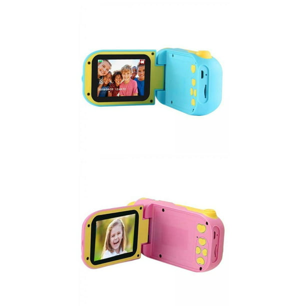Cámara para niños Cámara digital para niños Grabadora de video 1080P 12MP  Cámara digital Videocámara con juegos 3-10 años Niñas Niños Regalos Juguete  con tarjeta TF de 32GB (Azul)