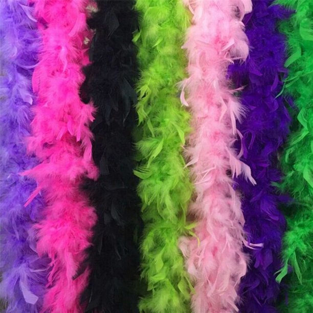 Boas de Plumas para Disfraces neon