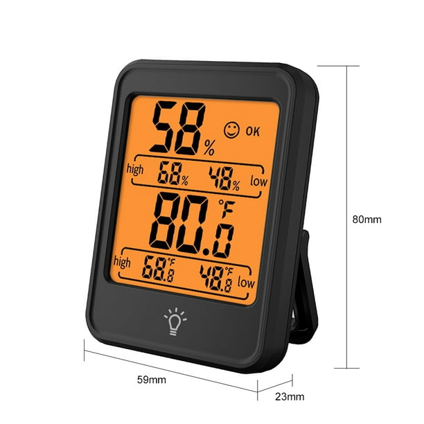 Higrómetro digital de 4 “termómetro interior medidor de