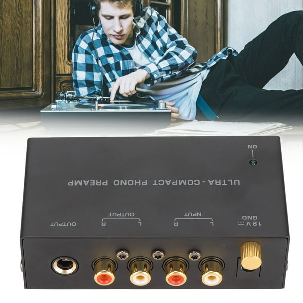 Preamplificador, PHONO BOX P4 Gold RCA Amplificador MM Phono Amplificador  de alta capacidad