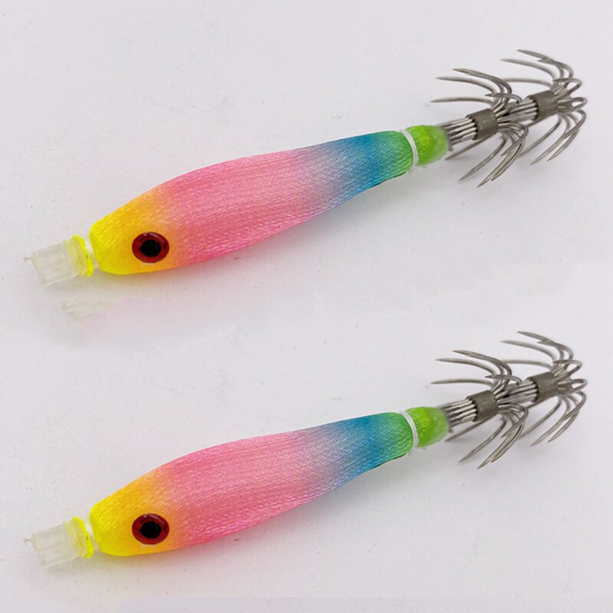 4g Luminous UV Blowing Tube Fishing Lures Octopus Jig Hook Shrimp Bait  Bazooka Squid Hook Cloth