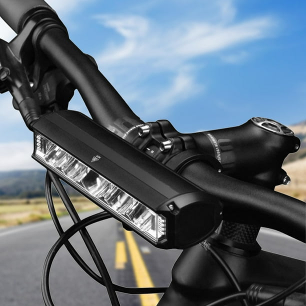 Luz Linterna Delantera + Luz Trasera Para Bicicleta - Gris