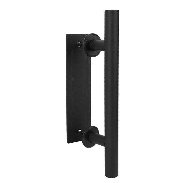 Tirador de puerta redondo de metal para puerta de granero, moderno tirador  de puerta de acero inoxidable de dos lados para tienda, oficina, ducha