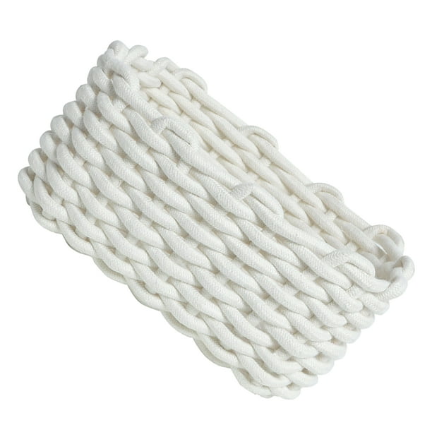 Cestas de almacenamiento de cuerda de algodón nórdico tejido