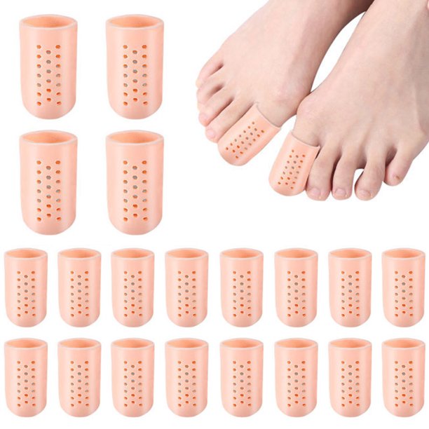 Protector de dedos de los pies de 10 piezas, protectores de dedos de los  pies de gel para proporcionar alivio de las uñas de los pies faltantes o  encarnadas, callos, ampollas, dedos