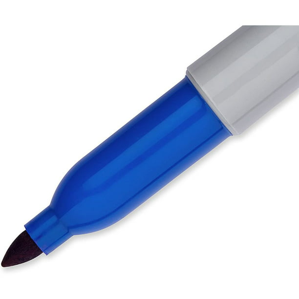 Rotulador sharpie permanente punta fina azul