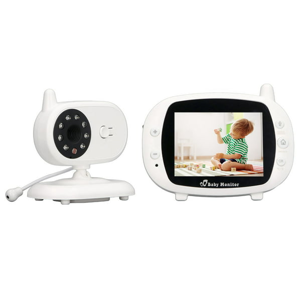 Monitor de bebé con vídeo, intercomunicador inalámbrico con vídeo para bebé  de 3,5 pulgadas, monitor para bebé con visión nocturna, elaborado con  cuidado Jadeshay A