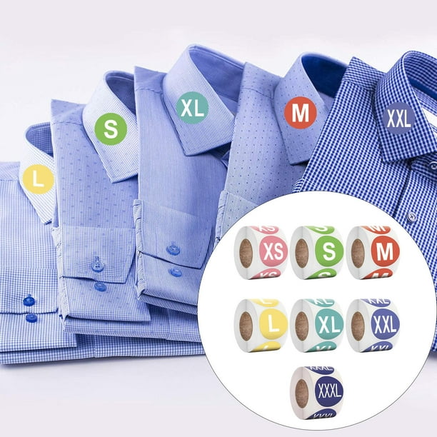 Etiquetas de ropa grandes tamaño etiquetas adhesivas de tira para ropa al  por menor 1.25 x 5 pulgadas 125 pegatinas adhesivas