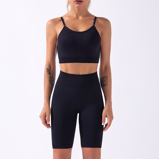 Conjunto deportivo de LICRA con relleno para mujer, ropa deportiva