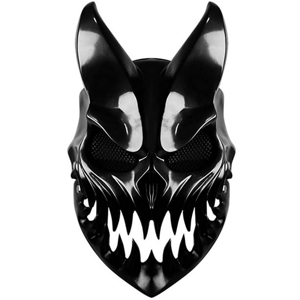 Máscara de matanza para prevalecer de Halloween con boca móvil, disfraz de  Cosplay, fiesta de música Ticfox