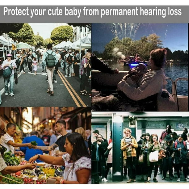 Orejeras para bebés, Auriculares antiruido para niños Auriculares con  protección auditiva para bebés Plegables Ajustables Cómoda protección  contra el ruido para bebés de 3 meses a 2 años （1 pieza）