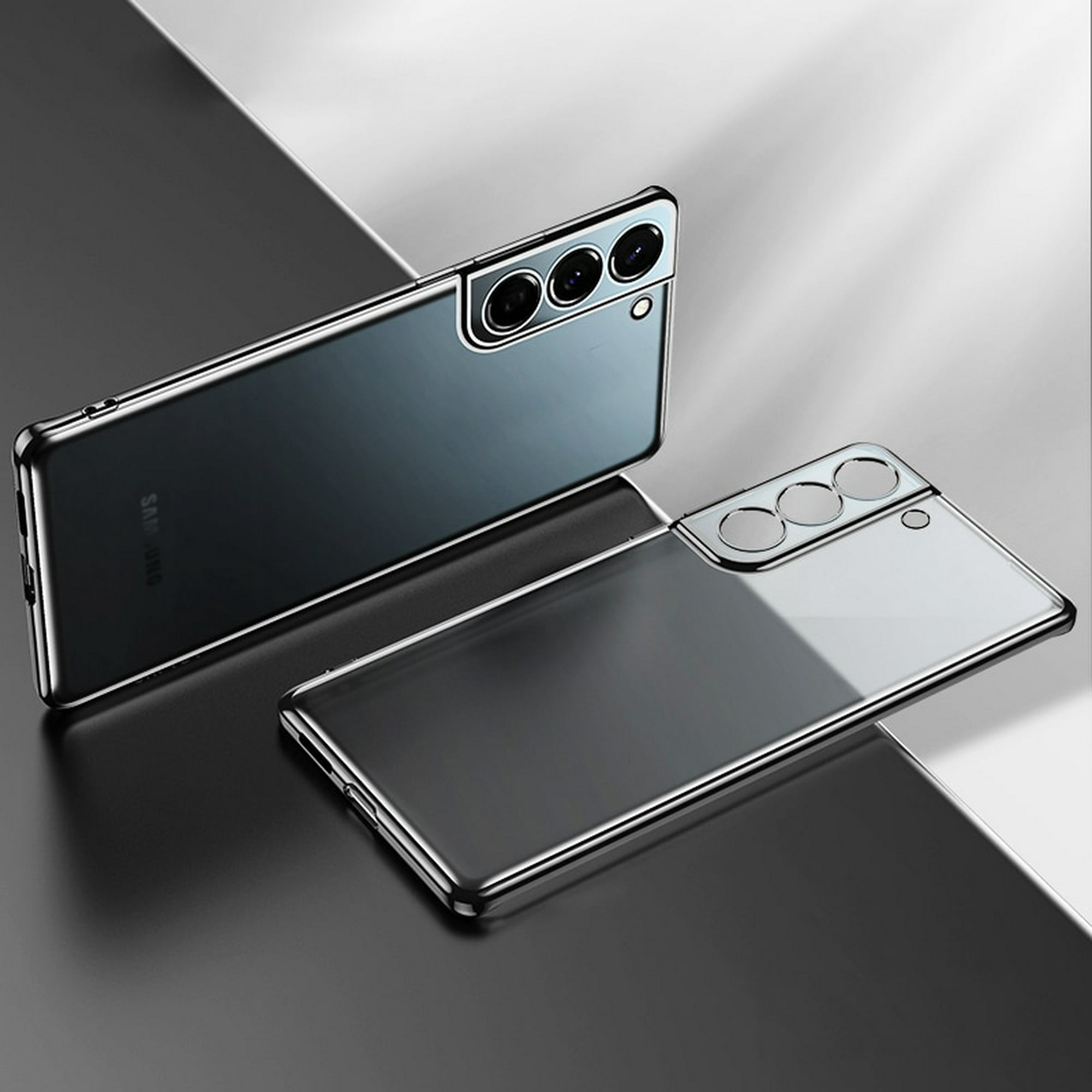 Funda transparente de chapado de lujo compatible Samsung Galaxy S23 Ultra /  S23 Plus / S23 Funda suave de silicona transparente