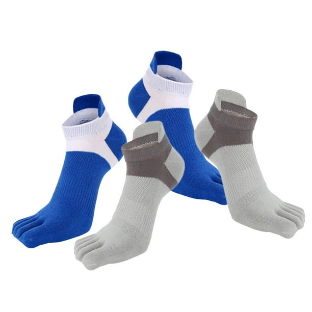 2 Pares de Calcetines de Cinco Bajo para Hombre Mujeres, Calcetines para  Botas Tobilleras Deportivas Hugo calcetines unisex de cinco dedos