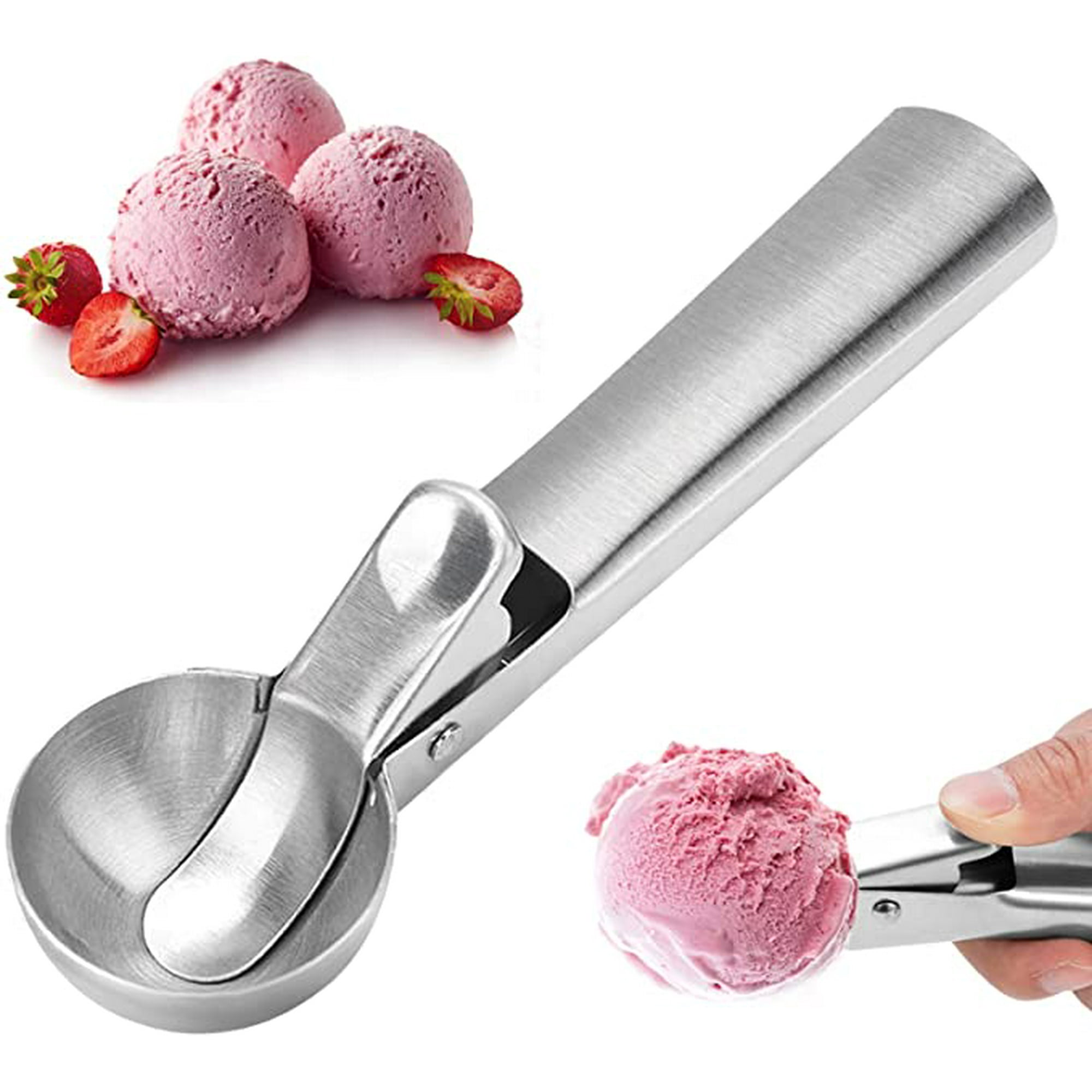 Cuchara antiadherente de acero inoxidable para helado, cuchara para helado,  frut