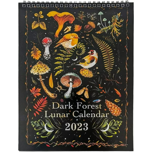 calendario 2023 bosque oscuro calendario lunar calendario de pared 2023 calendario lunar balendar gr tunc sencillez