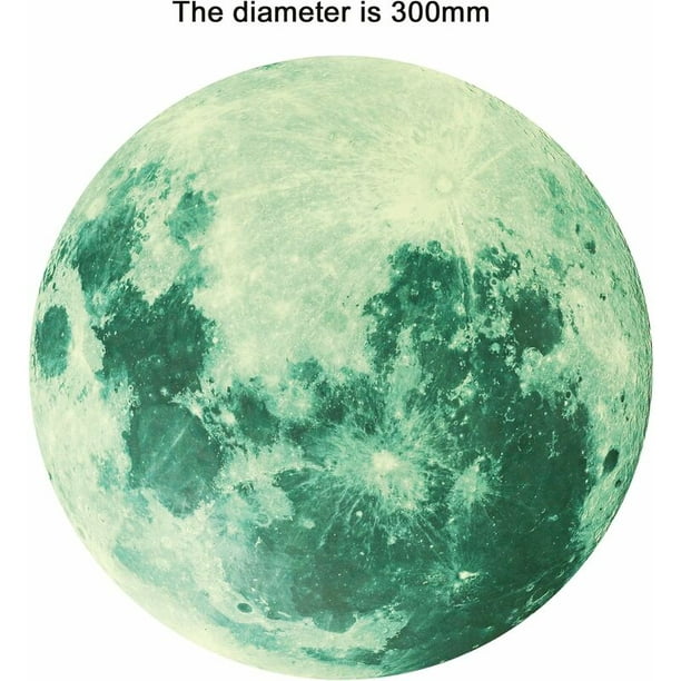 Luna, planetas y estrellas fosforescentes