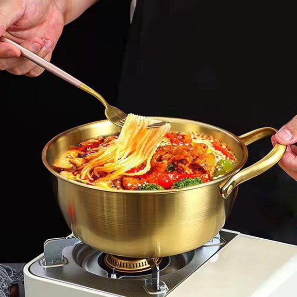  Olla eléctrica de 2.5 L, cocina eléctrica multifuncional de 800  W, revestimiento antiadherente, potencia de fuego de tres niveles ajustada, olla  eléctrica de doble capa para ramen, huevo, pasta, sopa 