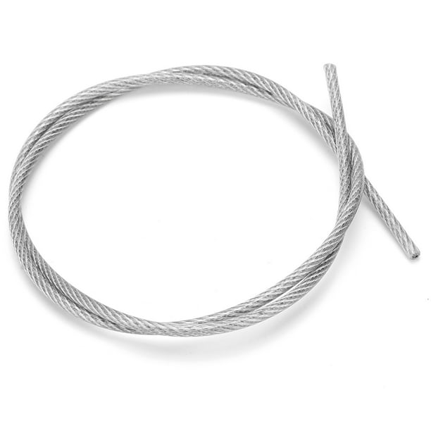 Cuerda De Alambre De Acero, Suavidad 2 Mm Cables Revestidos Cuerdas Cable  De Acero Acero Inoxidable 304 Para Tirar Fyydes Rope