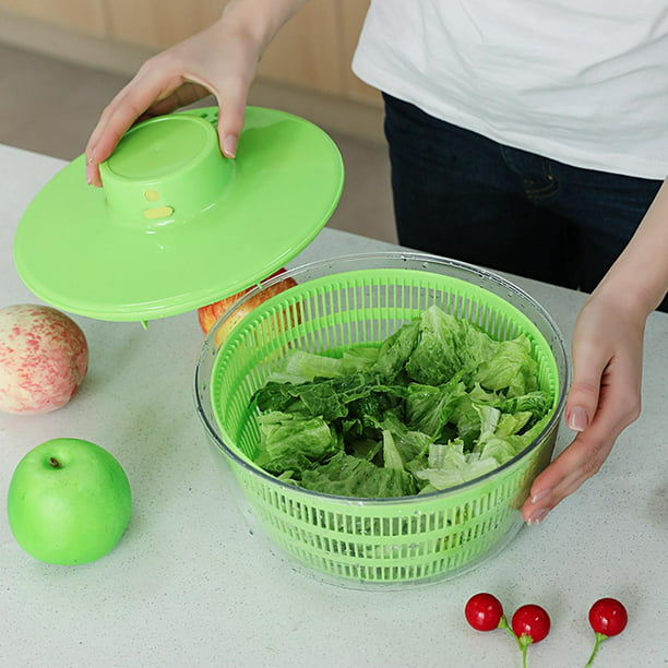 Ejemplo Compasión sitio Ensalada de cocina Secado Manual Lechuga Ensaladera Vegetal Fruta  Deshidratador de almacenamiento pa BLESIY Escurridor de ensalada | Walmart  en línea