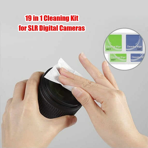 Kit de limpieza de lente de cámara 14 en 1 - Kit de limpieza de sensor de  cámara sin espejo para cámara DSLR Canon Sony Nikon incluyendo soplador de