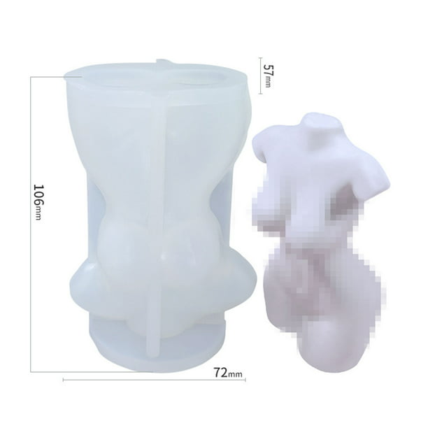 Moldes Para Velas Molde de silicona con personaje 3D para decoración del  hogar vela Likrtyny Libre de BPA