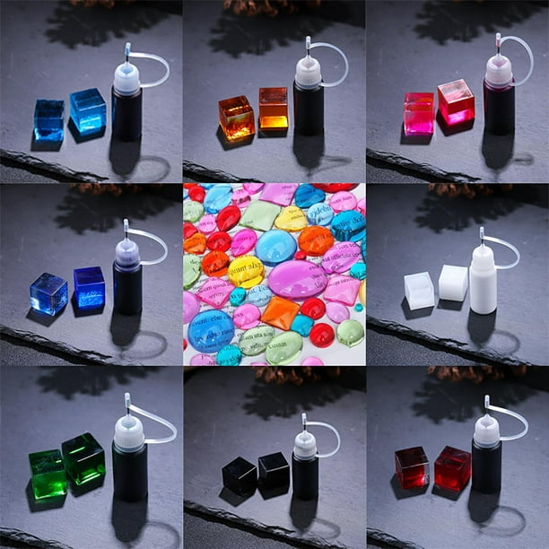 Kit De Pigmento De Resina Epoxi De 12 Colores, Tinte De Vela, Colorante  Líquido, DIY, Molde De Resina Epoxi UV, Fabricación De Joyas, Vela,  Fabricació