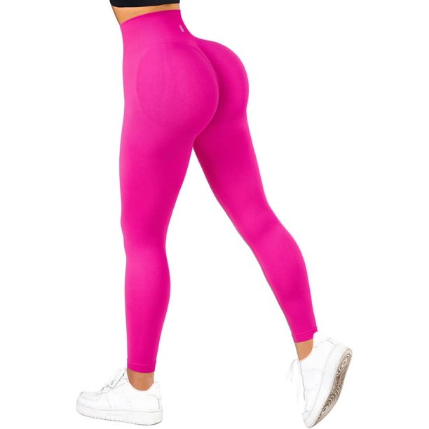 SUUKSESS Leggings sin costuras para levantamiento de glúteos para mujer,  pantalones de yoga de talle alto