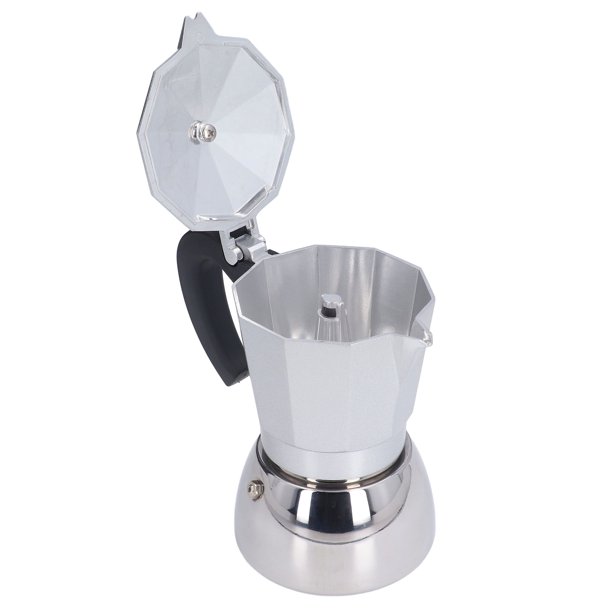 Cafetera de estufa olla de moka cafetera clásica de acero