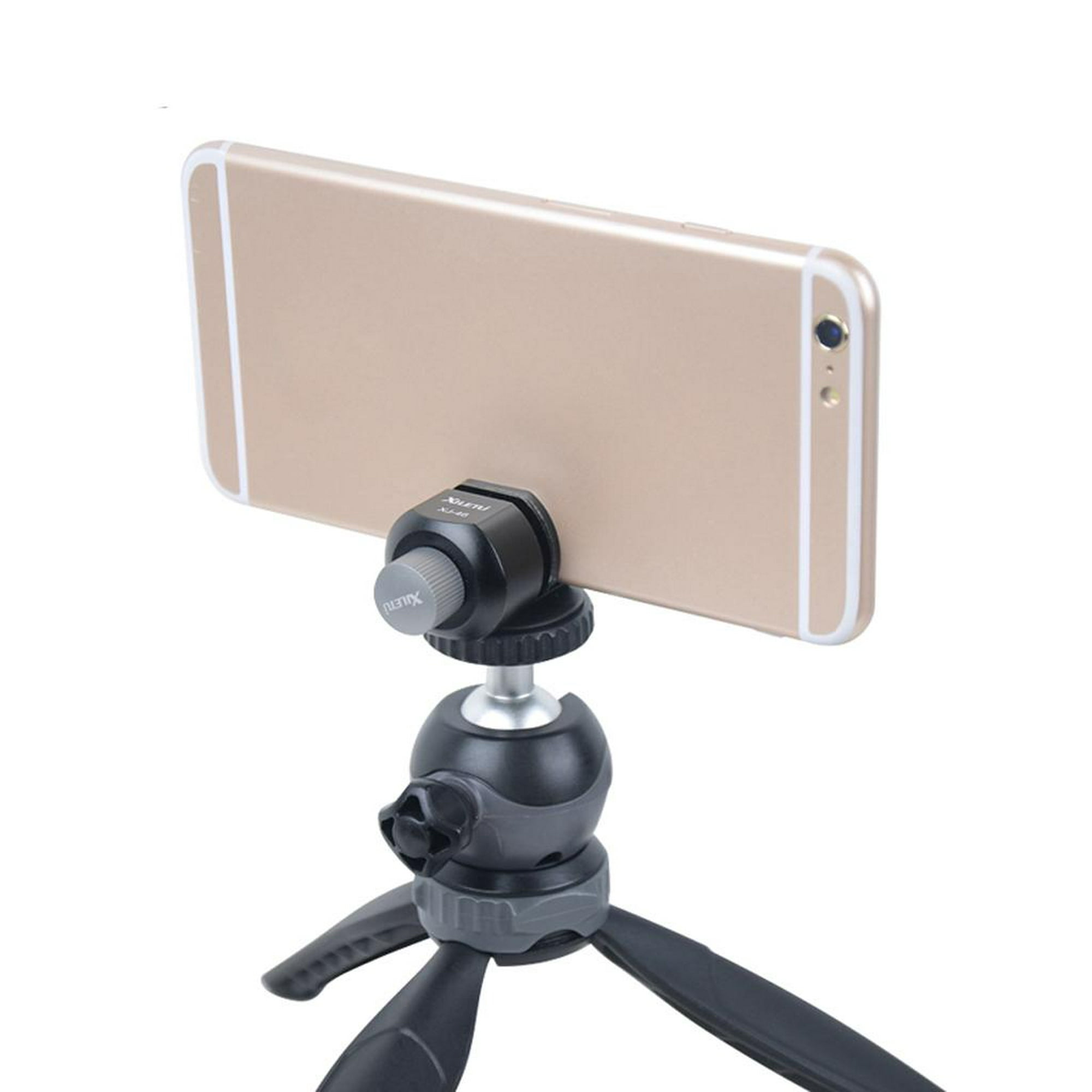 Mini trípode para teléfono con cámara, extensible, Flexible, ligero,  portátil, soporte de rotación, Soledad Mini trípode de escritorio