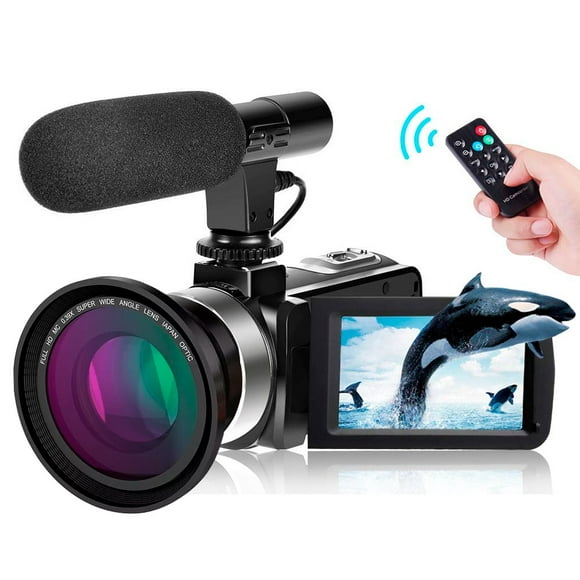 videocamara full hd vak hd 809 24mp hdmi touch vision nocturna microfono y lente angular vak hd809