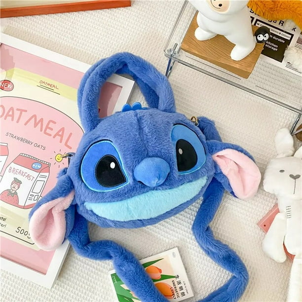 Disney-Bolso de peluche Kawaii de Lilo y Stitch, bolsa de hombro de juguete  de peluche, cartera, regalo de cumpleaños y Navidad
