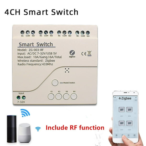 Modulo Switch Interruptor Inteligente ZigBee + RF