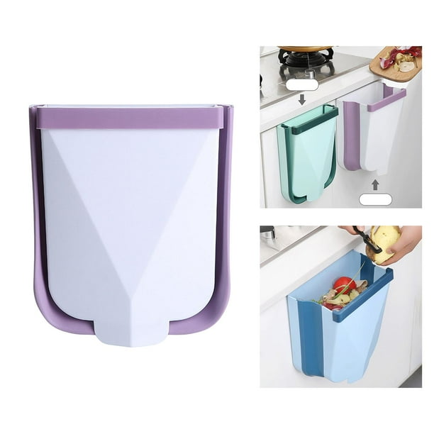 El cubo de basura de cocina incluye un cubo interior, para debajo del  fregadero o la puerta del gabinete, cubo de basura colgante de 2.4 galones  para