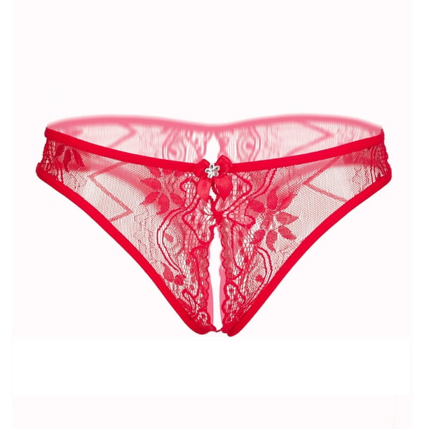 ICHUANYI Women Thongs G Strings Sexy Panties Underwear Lace Erotic Transparent  Panties 