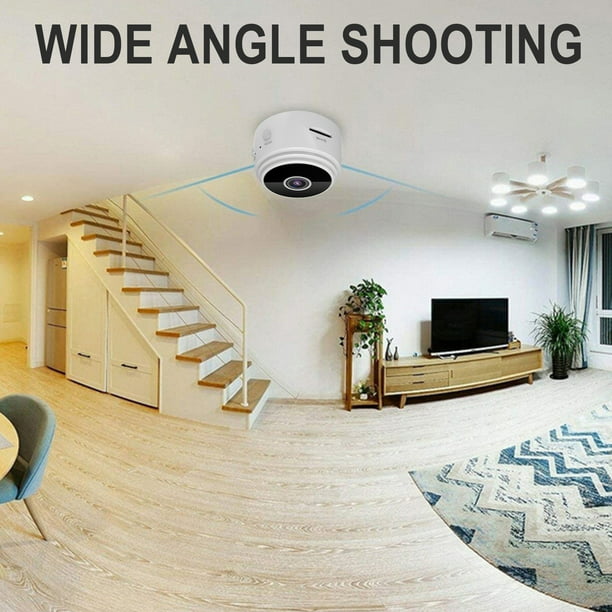 Mini cámara espía inalámbrica oculta para el hogar WiFi cámaras de  seguridad con aplicación 1080P, paquete de visión nocturna para interiores  y